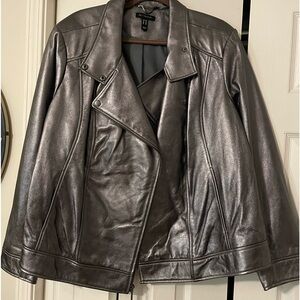Motto jacket Halston lamb leather